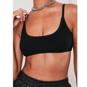Misguided Black Bralette